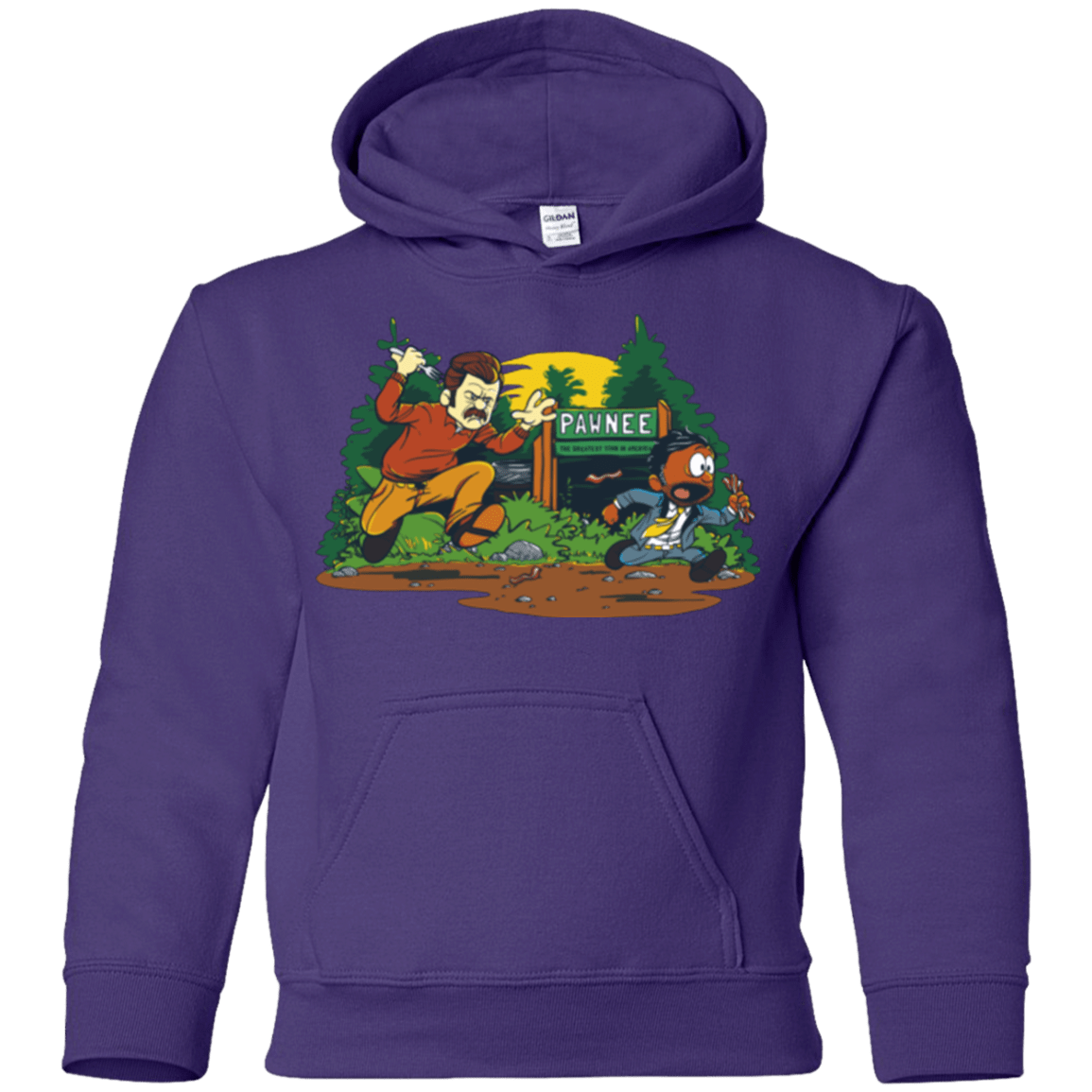 Sweatshirts Purple / YS Ron & Tom Youth Hoodie