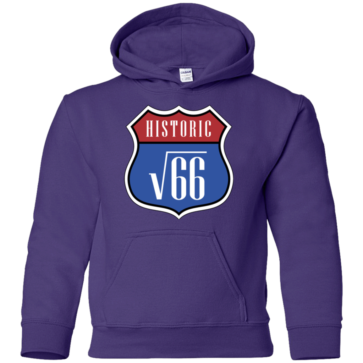 Sweatshirts Purple / YS Route v66 Youth Hoodie