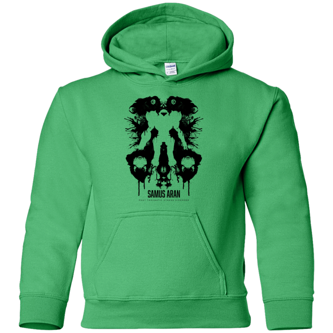 Sweatshirts Irish Green / YS Samus Ink Blot Youth Hoodie