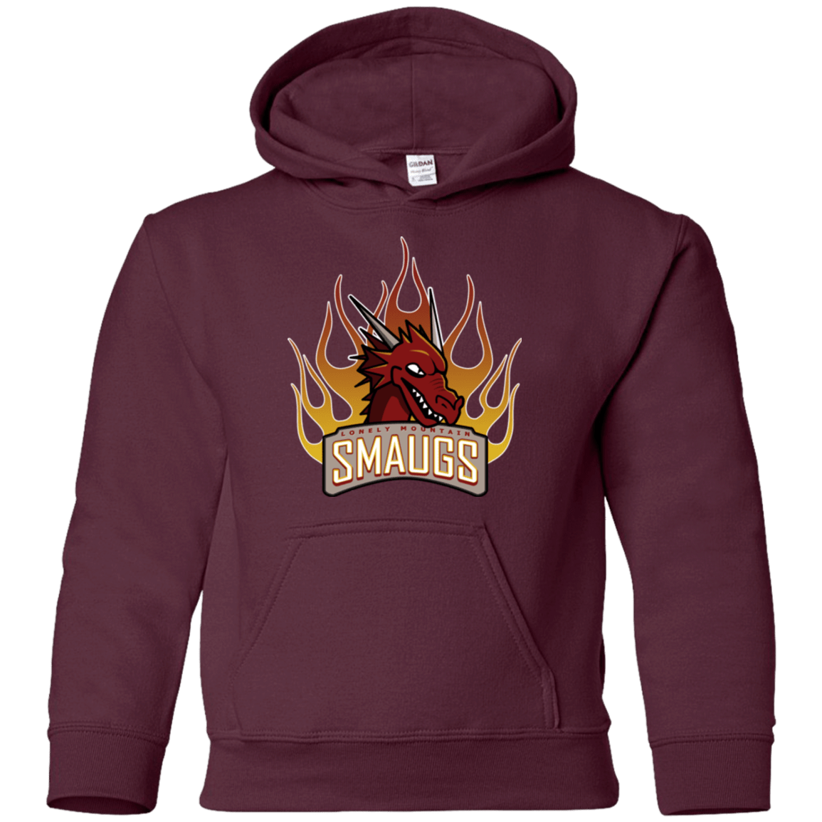 Sweatshirts Maroon / YS Smaugs Youth Hoodie