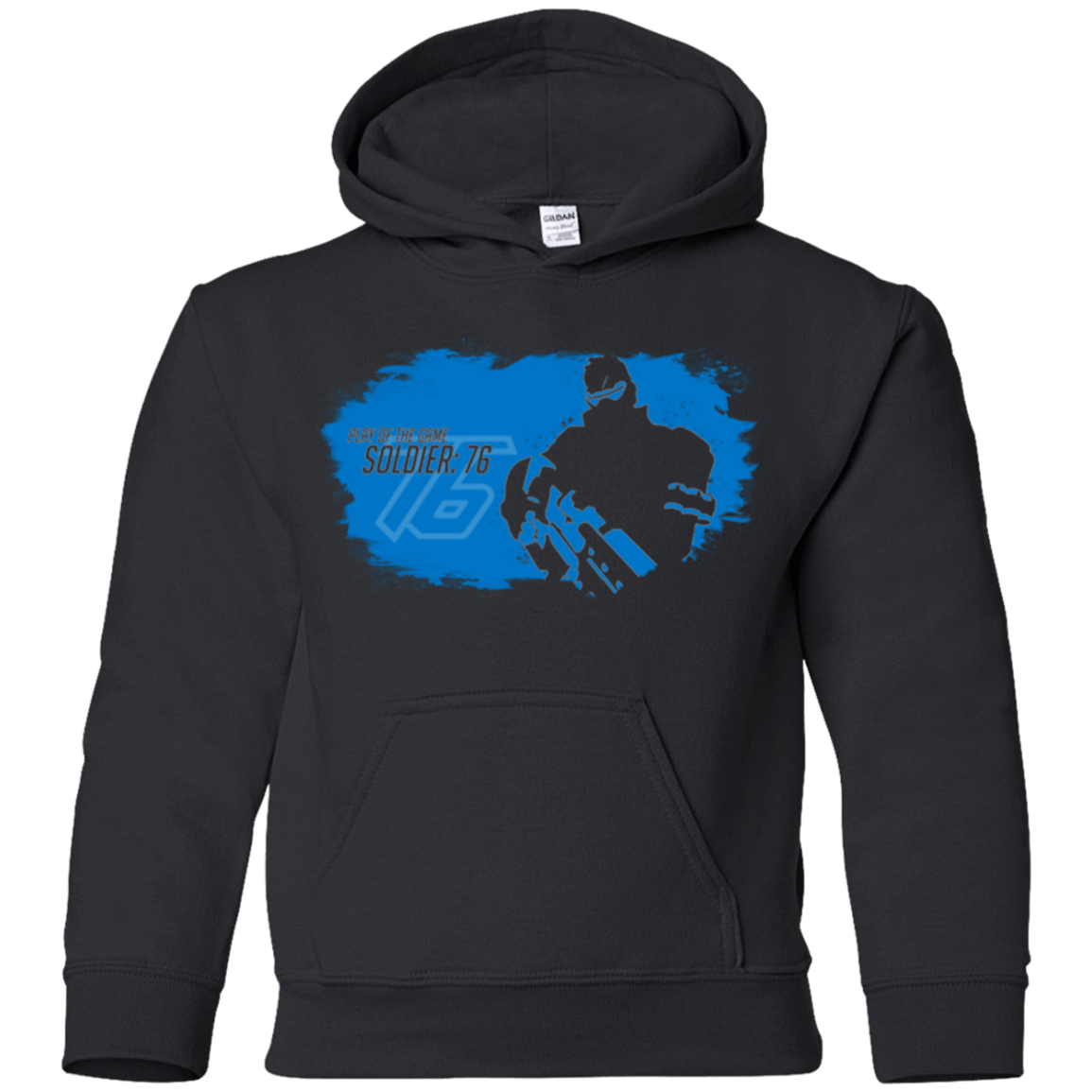 Sweatshirts Black / YS Soldier 76 Base Youth Hoodie