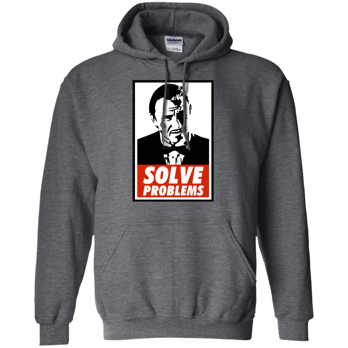Sweatshirts Dark Heather / Small Solve problems Pullover Hoodie