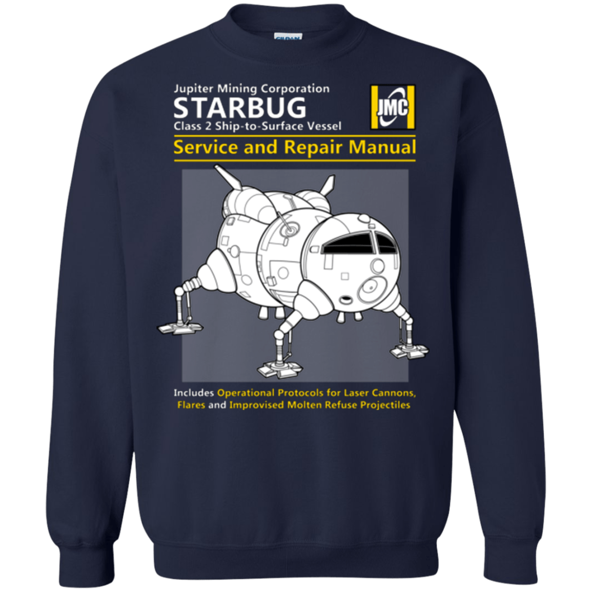 Sweatshirts Navy / Small Starbug Service And Repair Manual Crewneck Sweatshirt
