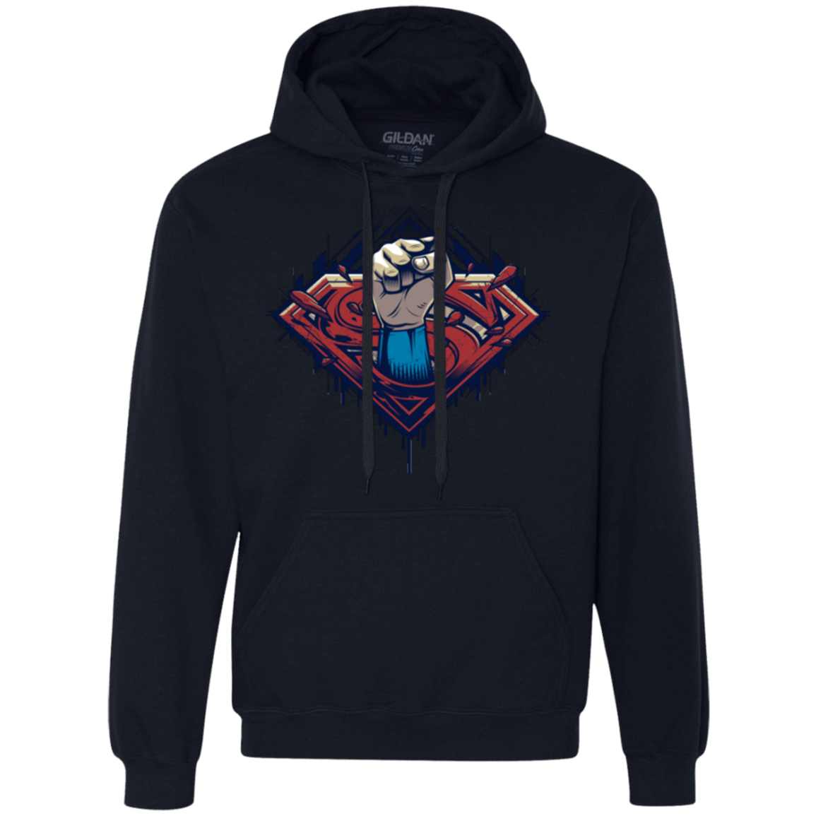 Sweatshirts Navy / Small Steel Hero Premium Fleece Hoodie