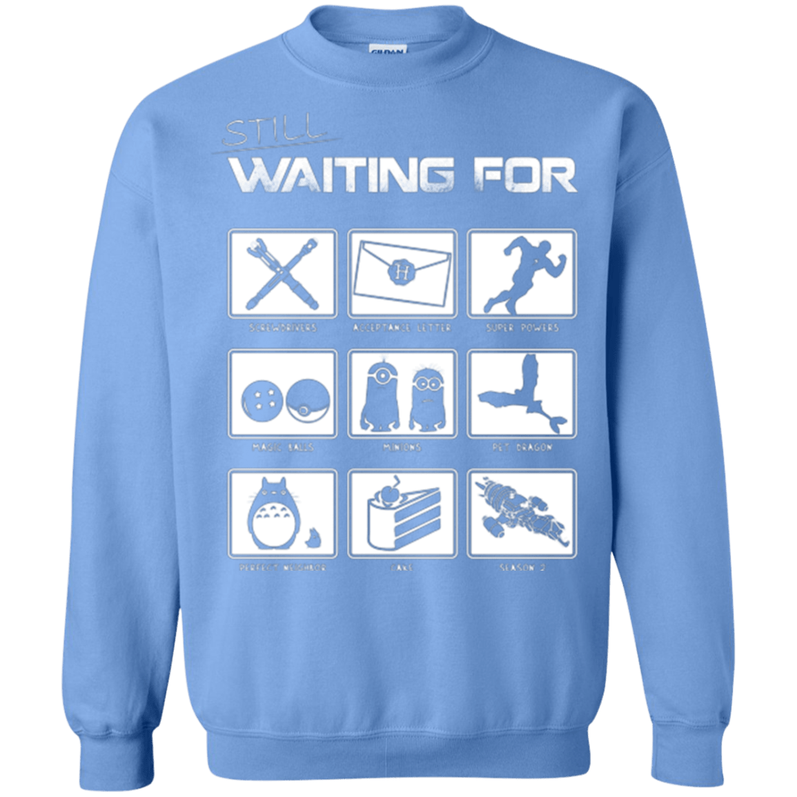Sweatshirts Carolina Blue / Small Still Waiting Part 2 Crewneck Sweatshirt