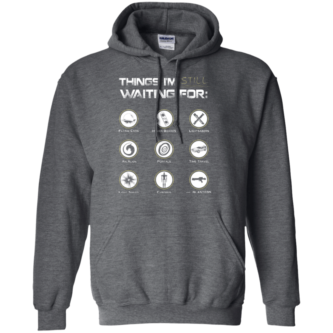 Sweatshirts Dark Heather / Small Still Waiting Pullover Hoodie