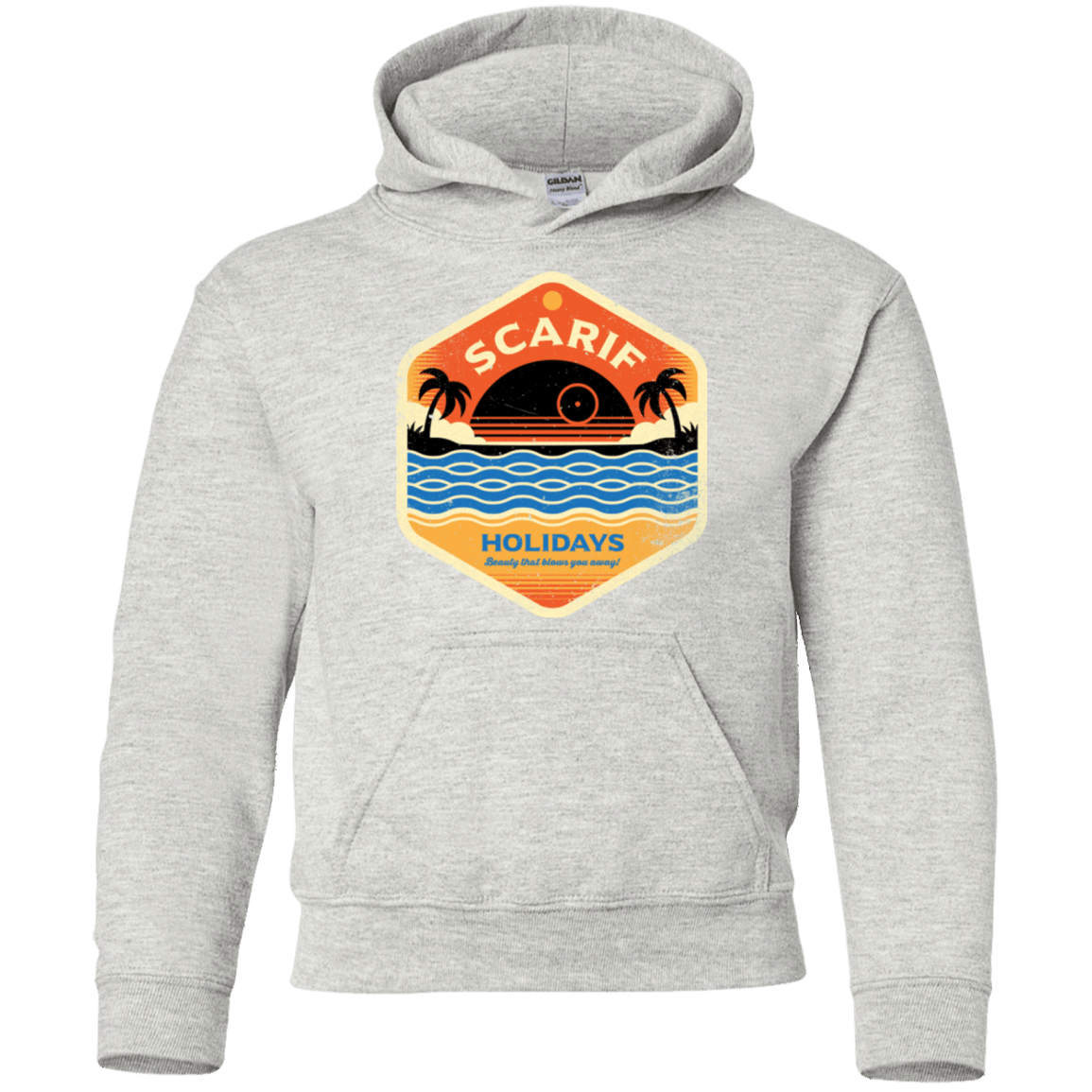 Sweatshirts Ash / YS Sun Sea & Space Stations Youth Hoodie