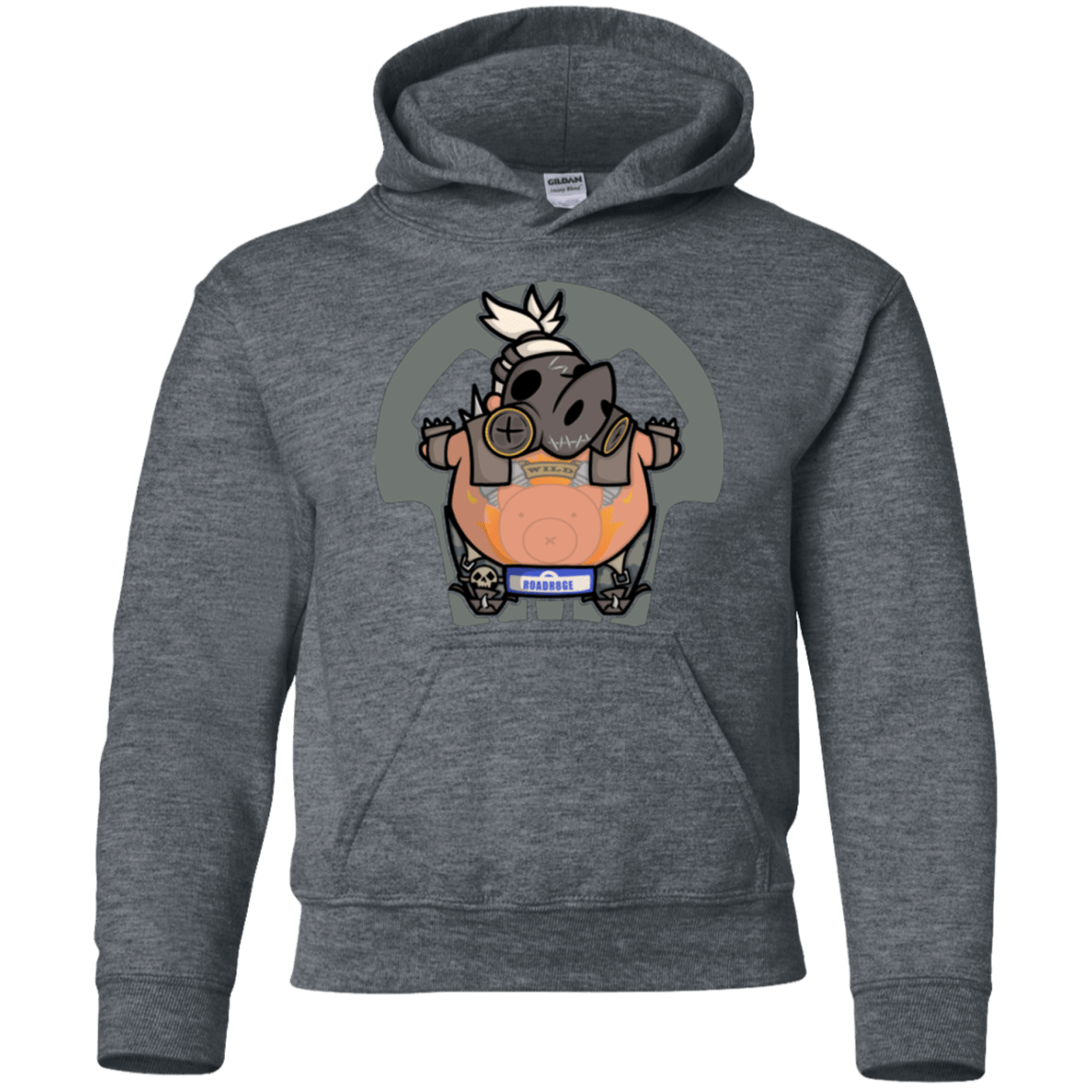 Sweatshirts Dark Heather / YS Super Cute Hog Youth Hoodie