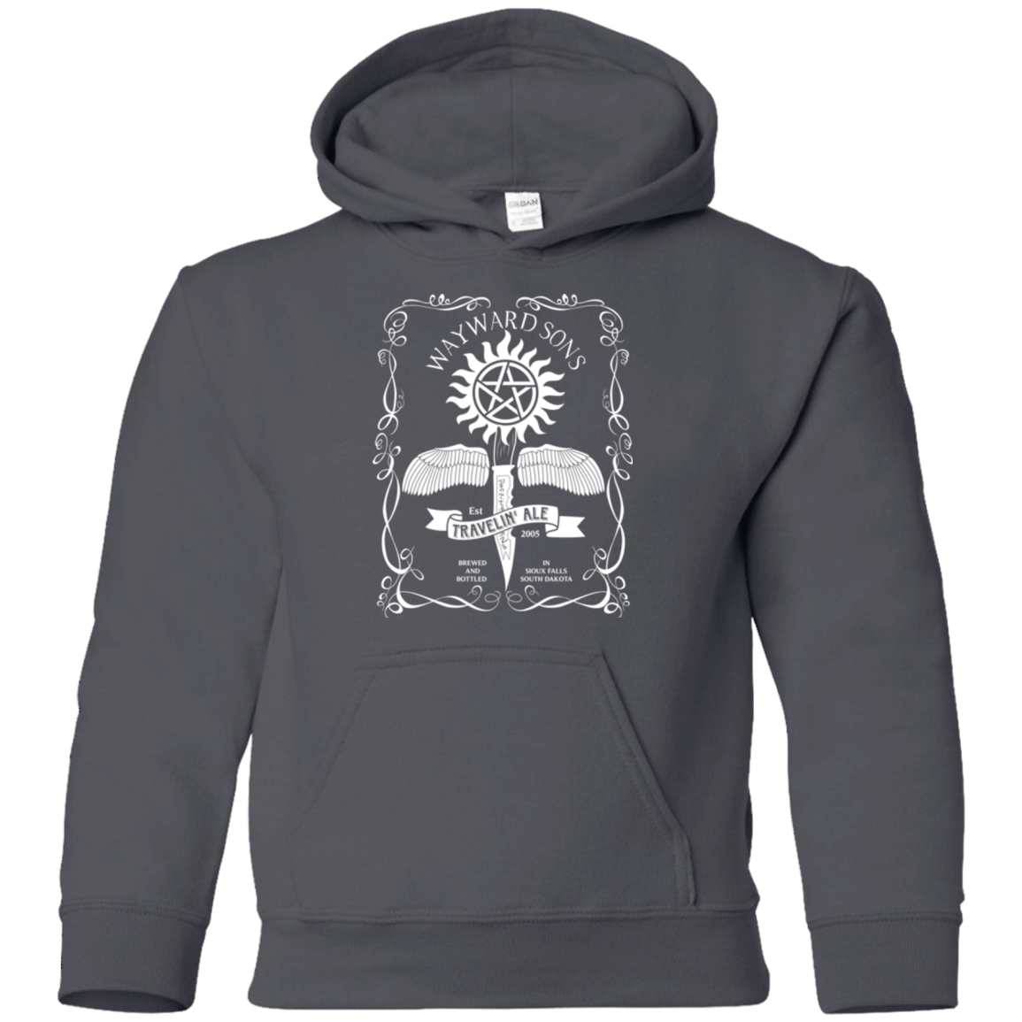 Sweatshirts Charcoal / YS Supernatural 3 Youth Hoodie