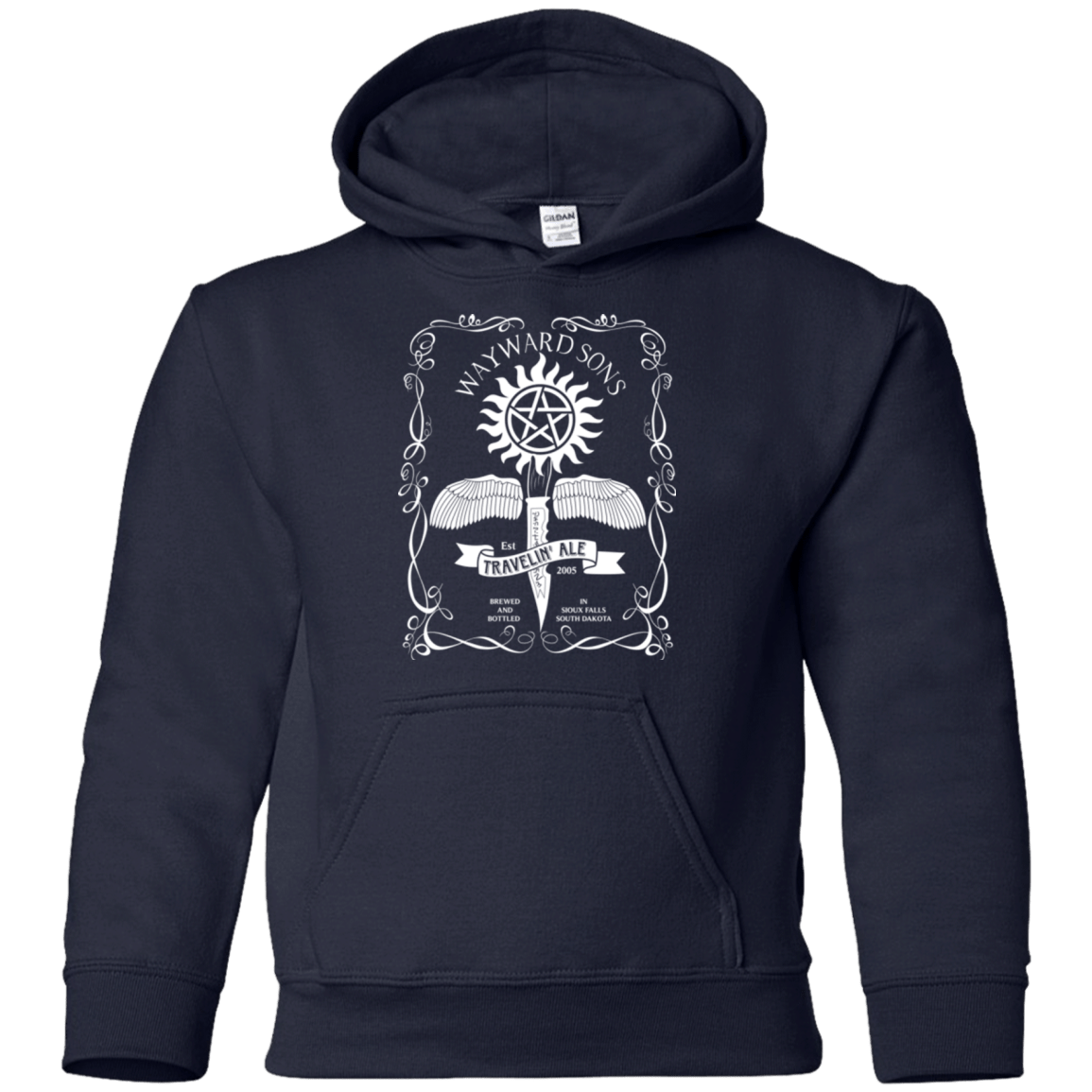 Sweatshirts Navy / YS Supernatural 3 Youth Hoodie