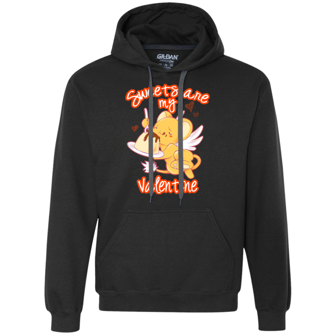 Sweatshirts Black / Small Sweets are my Valentine Premium Fleece Hoodie