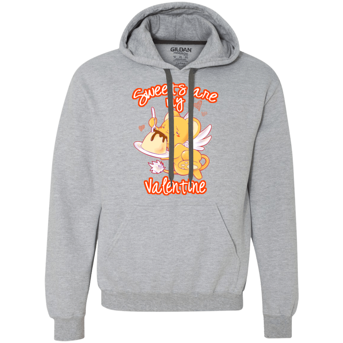 Sweatshirts Sport Grey / Small Sweets are my Valentine Premium Fleece Hoodie