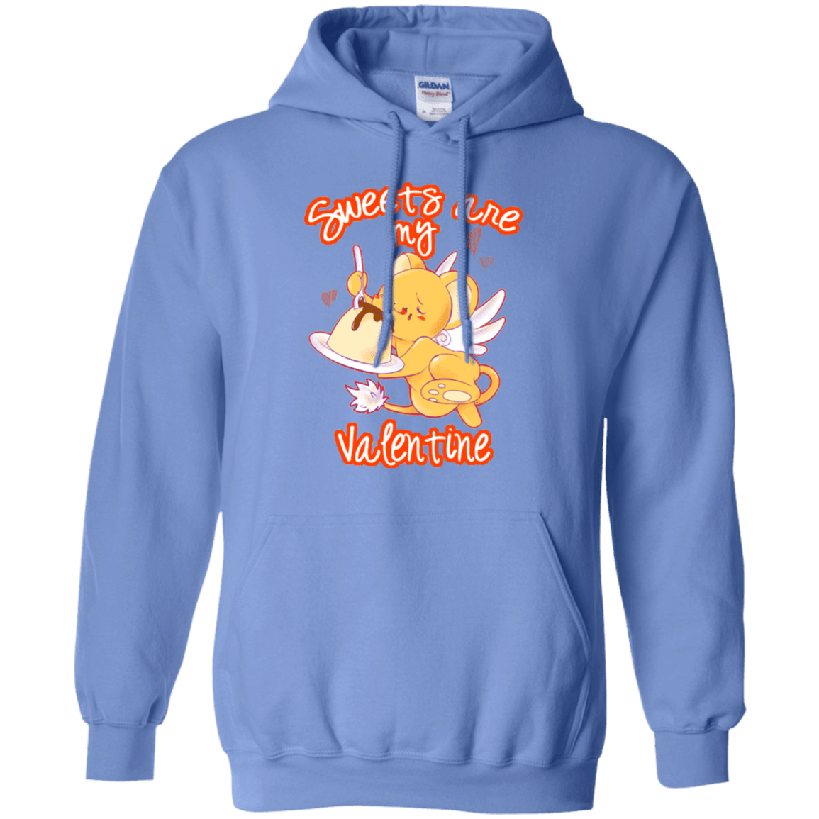 Sweatshirts Carolina Blue / Small Sweets are my Valentine Pullover Hoodie
