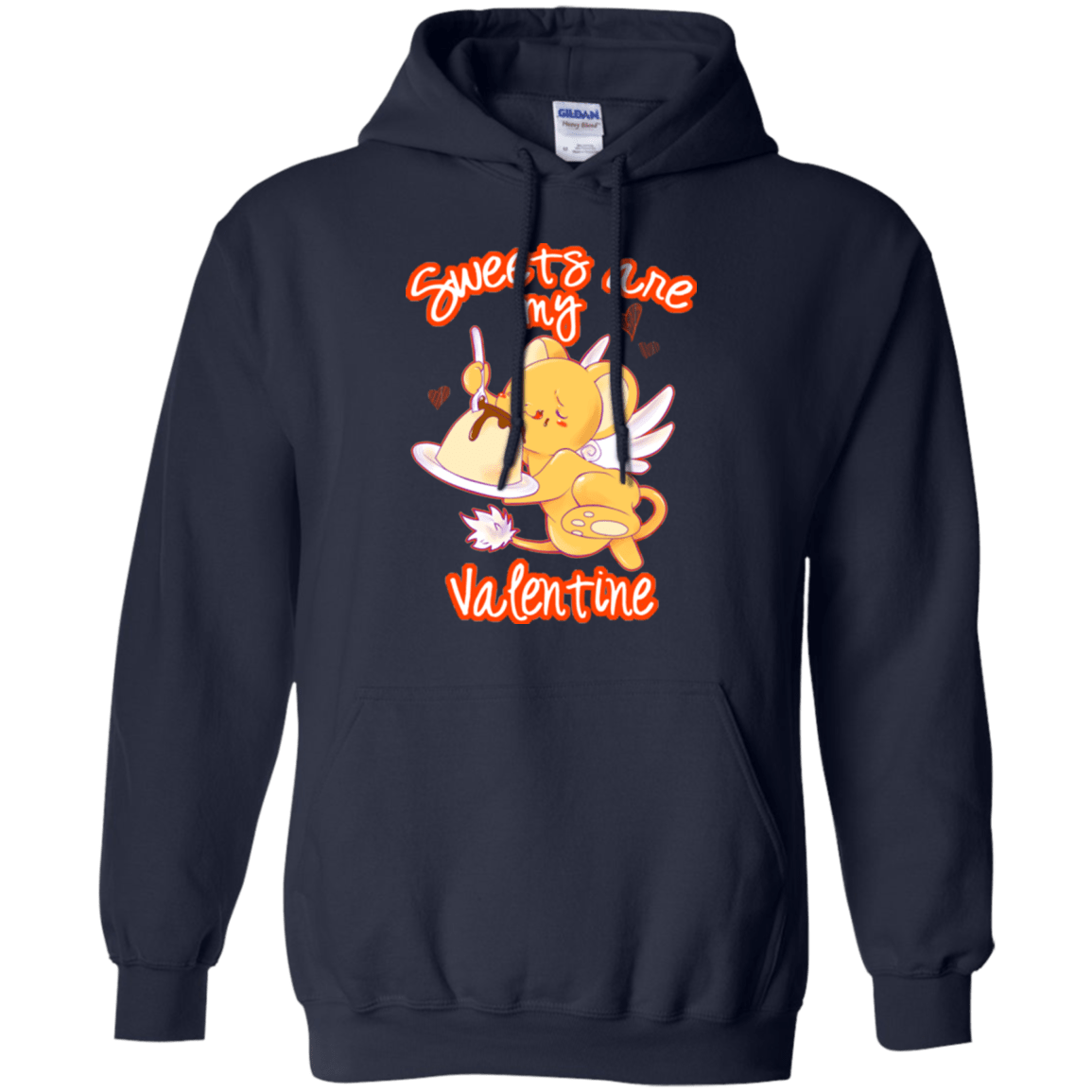 Sweatshirts Navy / Small Sweets are my Valentine Pullover Hoodie