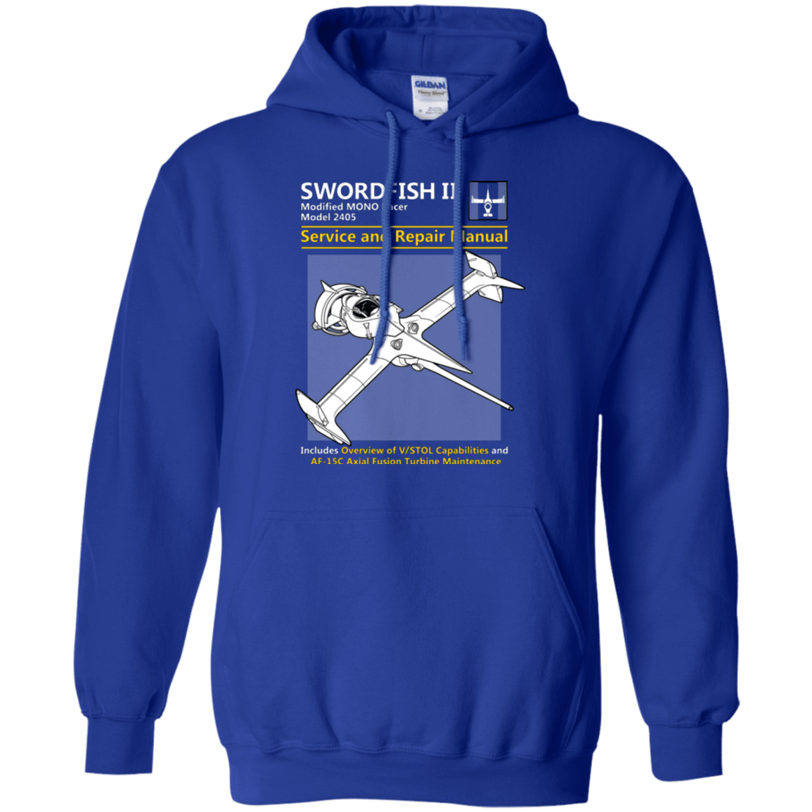 Sweatshirts Royal / Small SWORDFISH SERVICE AND REPAIR MANUAL Pullover Hoodie