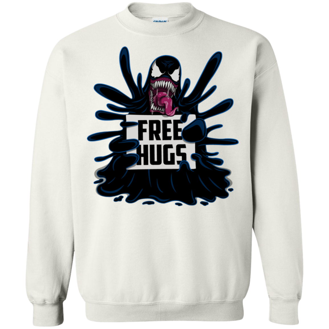 Sweatshirts White / S Symbiote Hugs Crewneck Sweatshirt