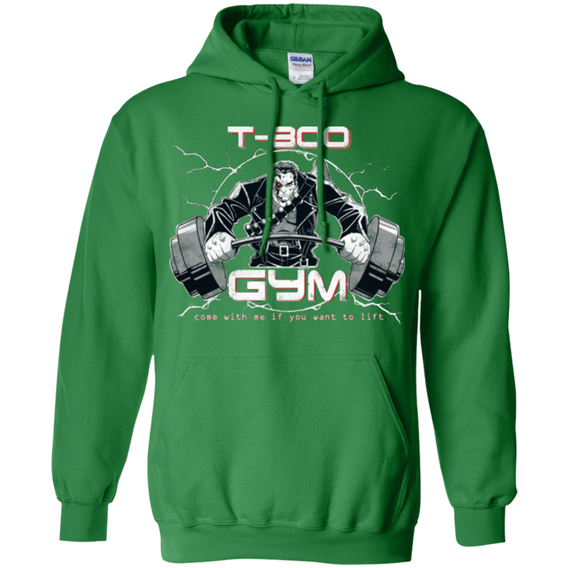 Sweatshirts Irish Green / Small T-800 gym Pullover Hoodie
