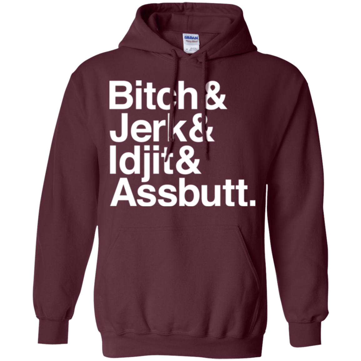 Sweatshirts Maroon / Small Team Free Will Helvetica Pullover Hoodie