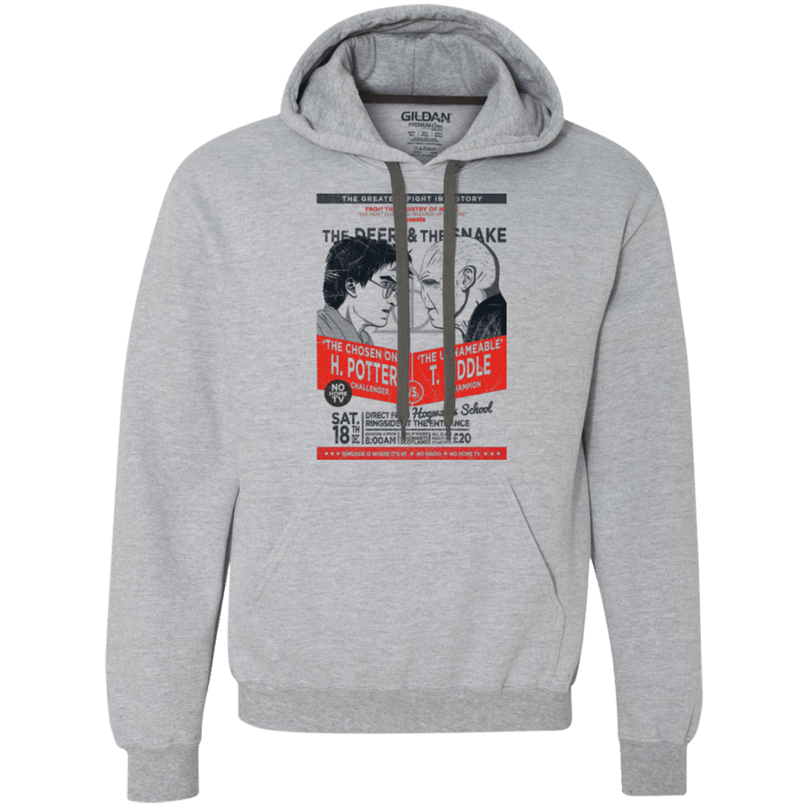 Sweatshirts Sport Grey / Small The Deer vs The Snake Premium Fleece Hoodie