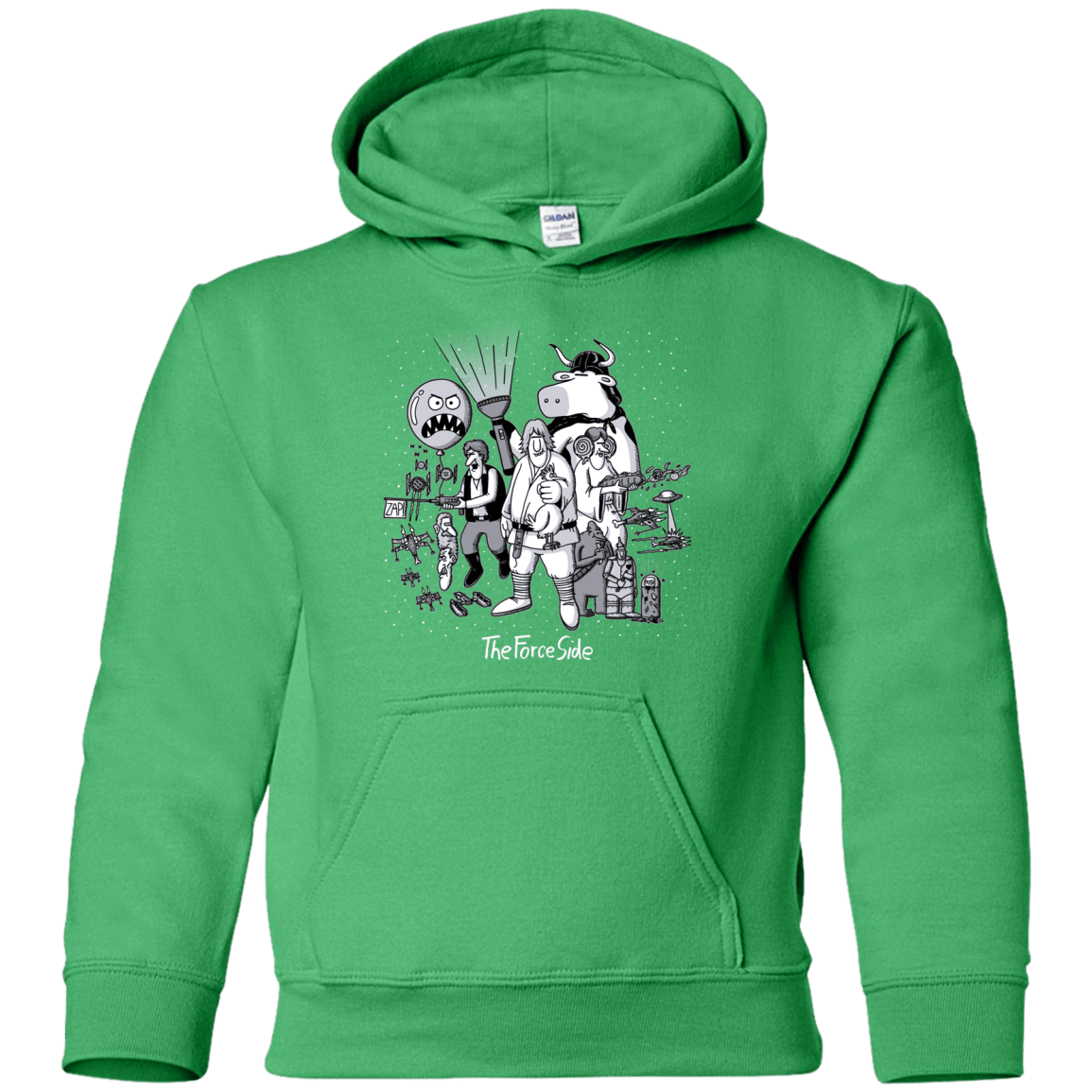 Sweatshirts Irish Green / YS The Force Side Youth Hoodie