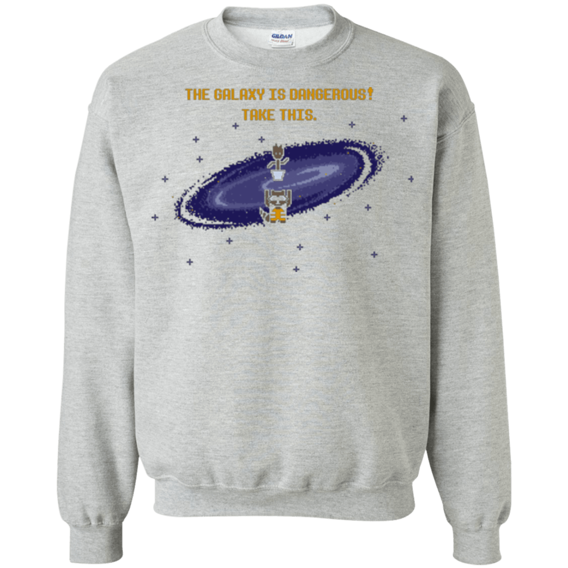 Sweatshirts Sport Grey / Small The Galaxy is Dangerous Crewneck Sweatshirt