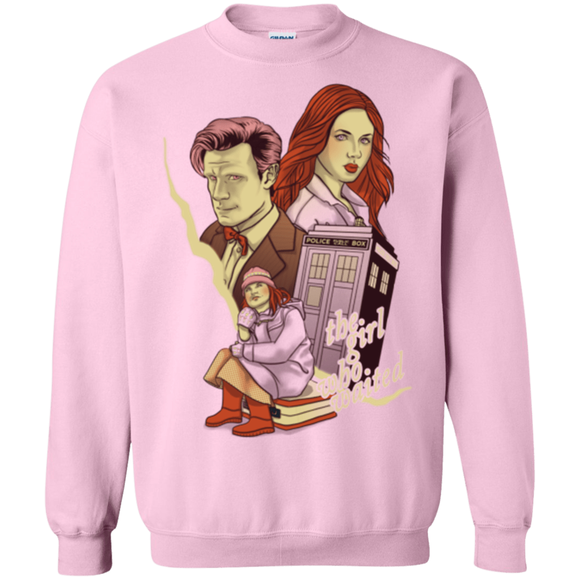 Sweatshirts Light Pink / Small The Girl who waited Crewneck Sweatshirt