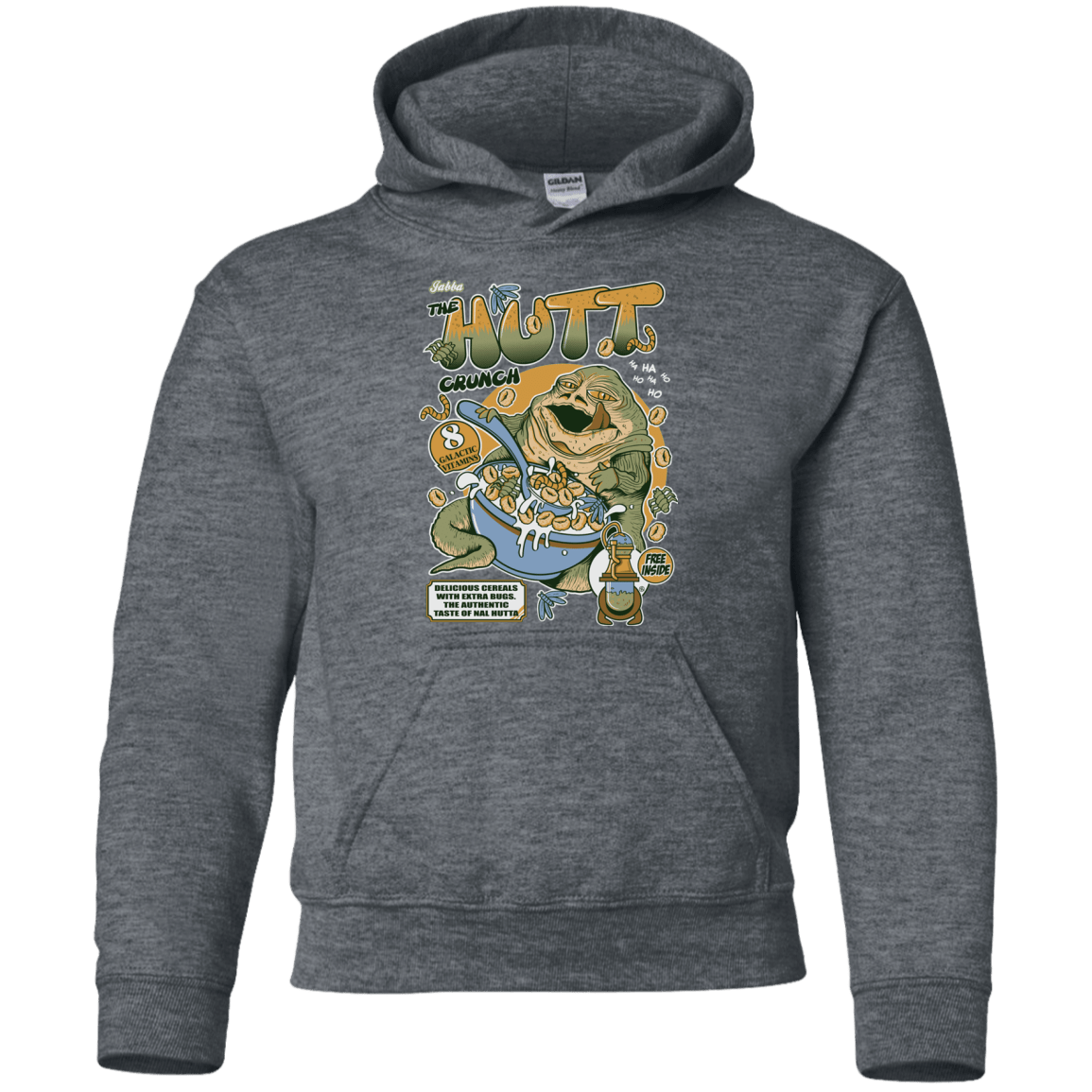 Sweatshirts Dark Heather / YS The Hutt Crunch Youth Hoodie