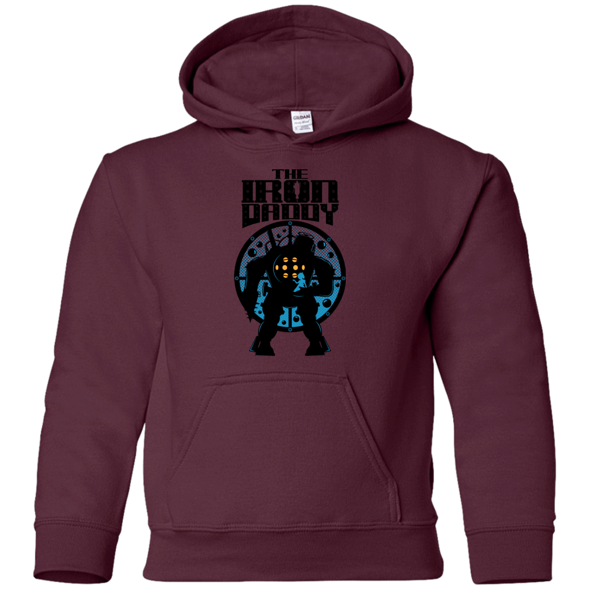Sweatshirts Maroon / YS The Iron Daddy Youth Hoodie