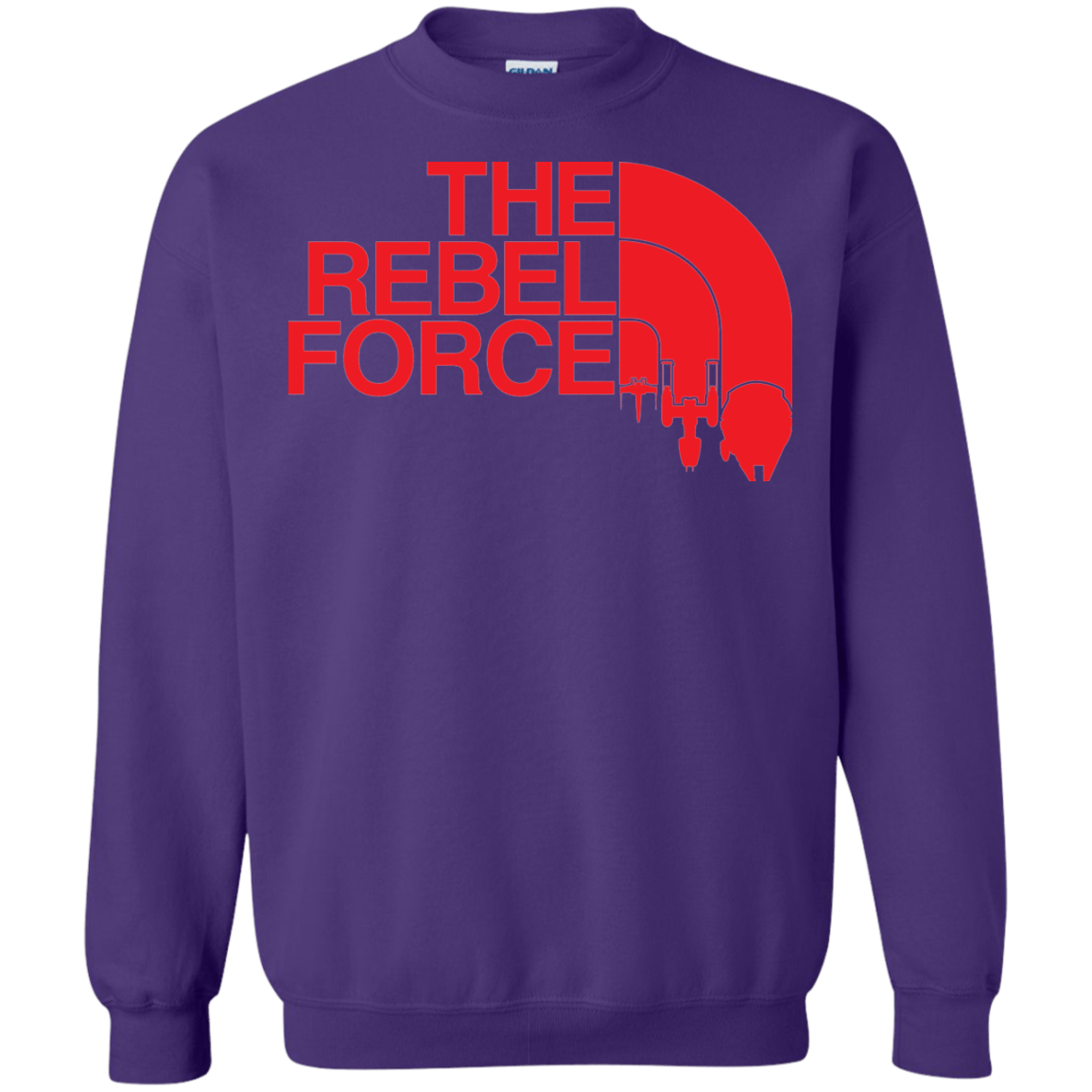 Sweatshirts Purple / Small The Rebel Force 2 Crewneck Sweatshirt