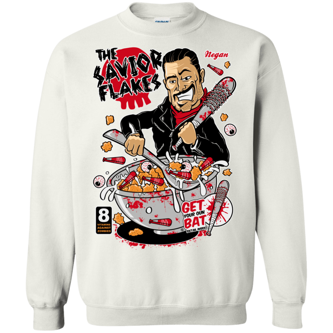 Sweatshirts White / S The Savior Flakes Crewneck Sweatshirt