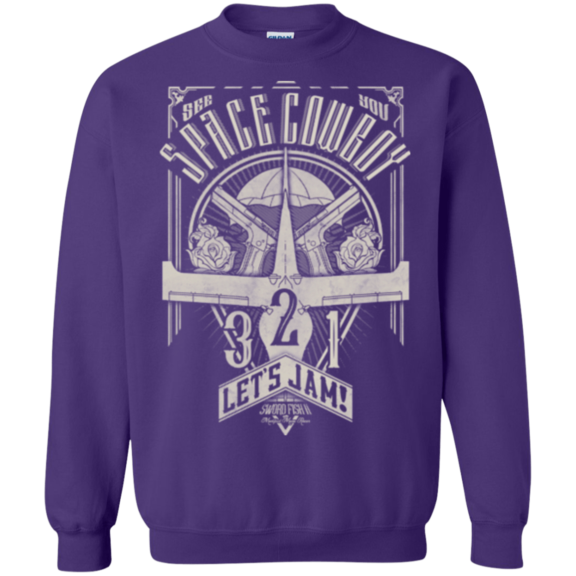 Sweatshirts Purple / Small The Vintage Series - Space Cowboy Crewneck Sweatshirt