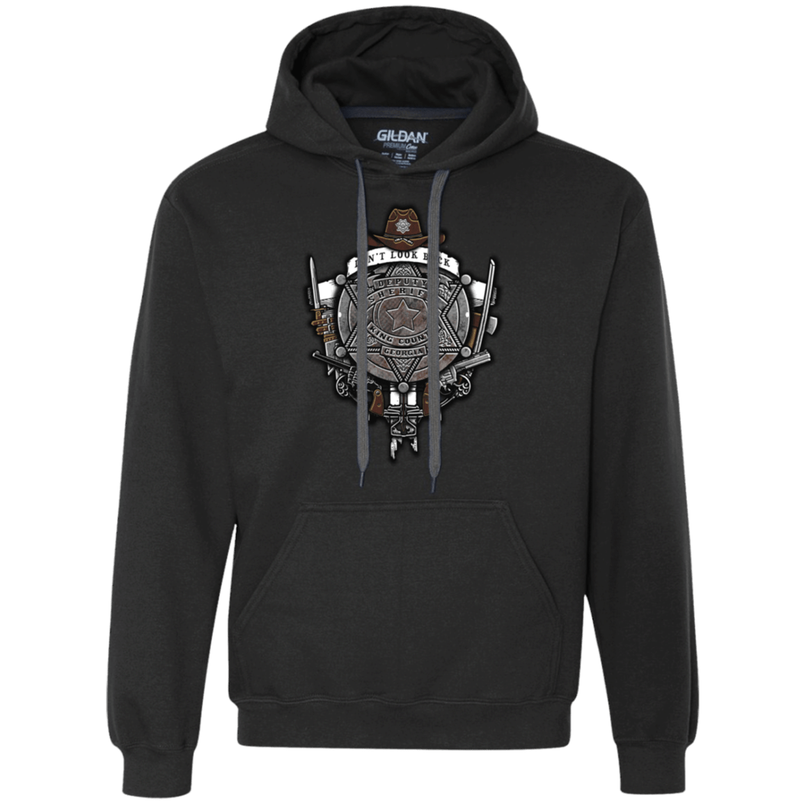 Sweatshirts Black / Small The Walking Crest Premium Fleece Hoodie