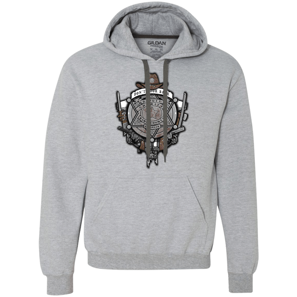 Sweatshirts Sport Grey / Small The Walking Crest Premium Fleece Hoodie