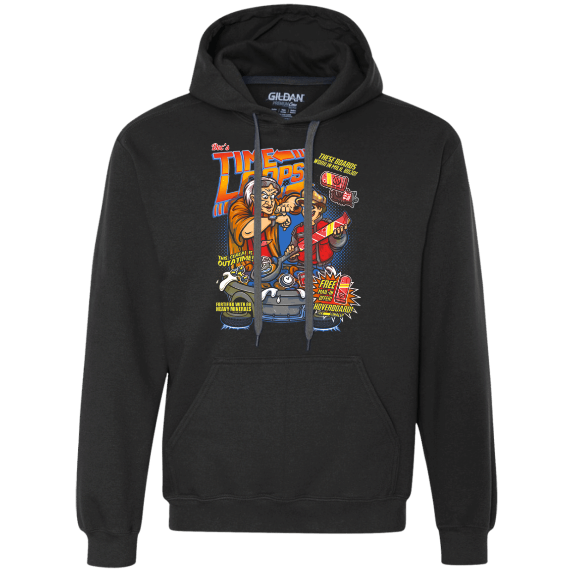 Sweatshirts Black / S Time Loops Premium Fleece Hoodie