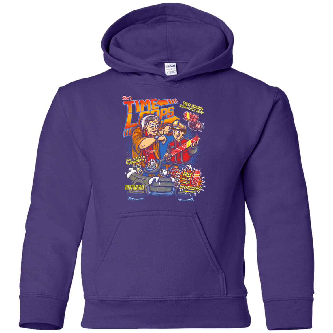 Sweatshirts Purple / YS Time Loops Youth Hoodie