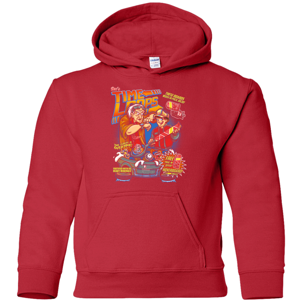 Sweatshirts Red / YS Time Loops Youth Hoodie