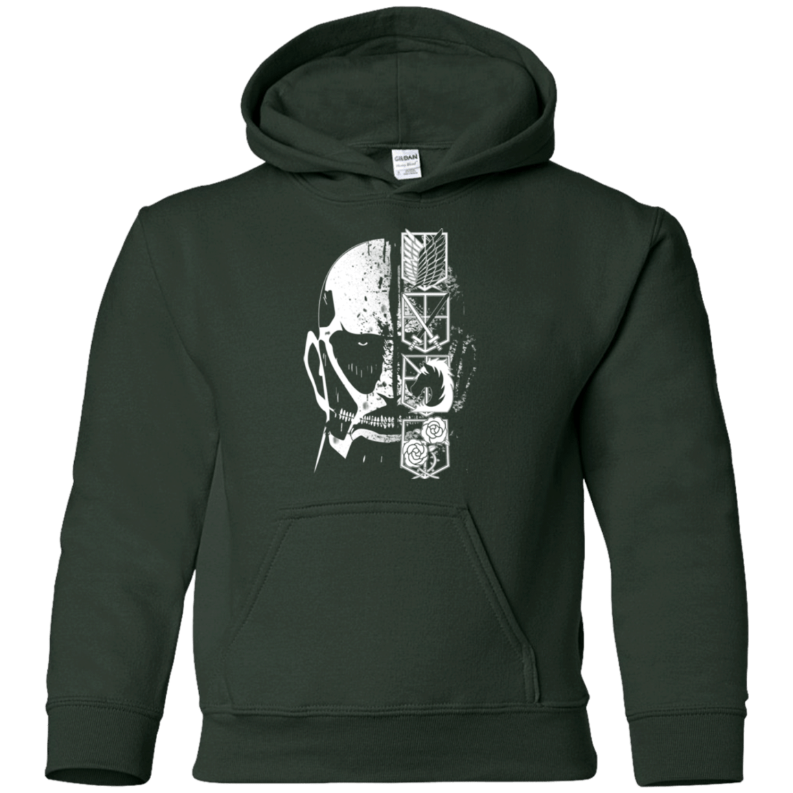 Sweatshirts Forest Green / YS Titan Black Youth Hoodie