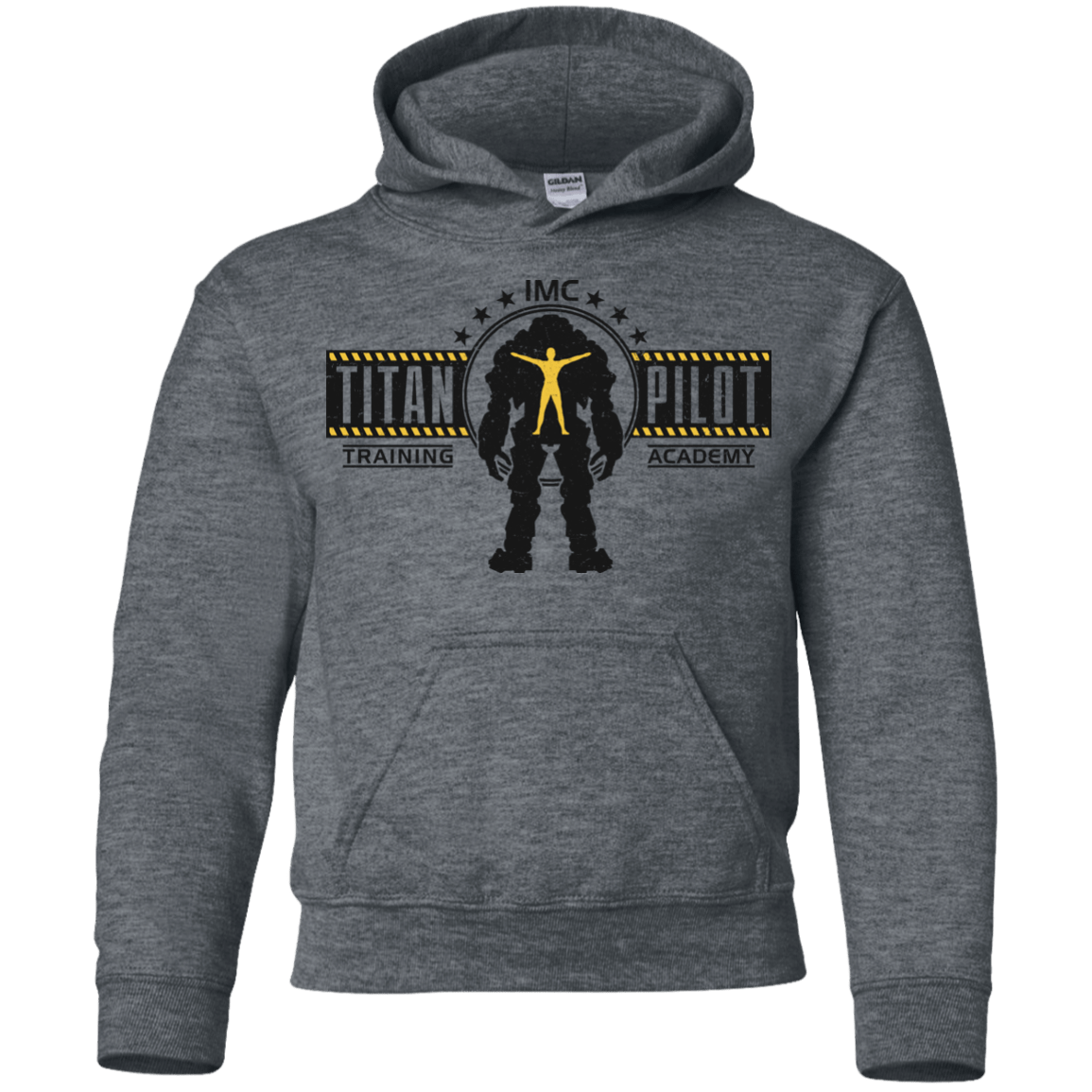 Sweatshirts Dark Heather / YS Titan Pilot Youth Hoodie