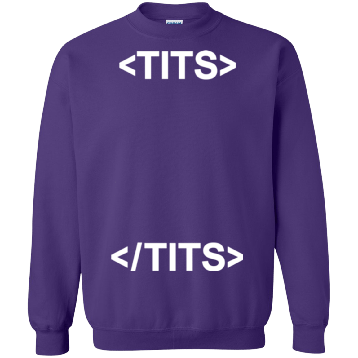Sweatshirts Purple / Small Tits Crewneck Sweatshirt