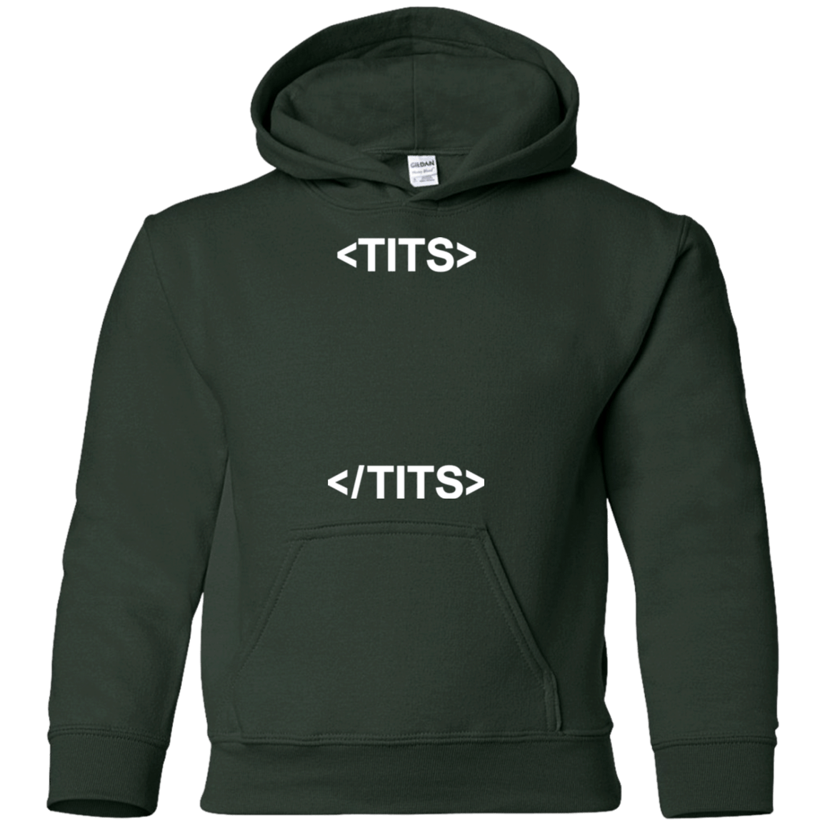 Sweatshirts Forest Green / YS Tits Youth Hoodie