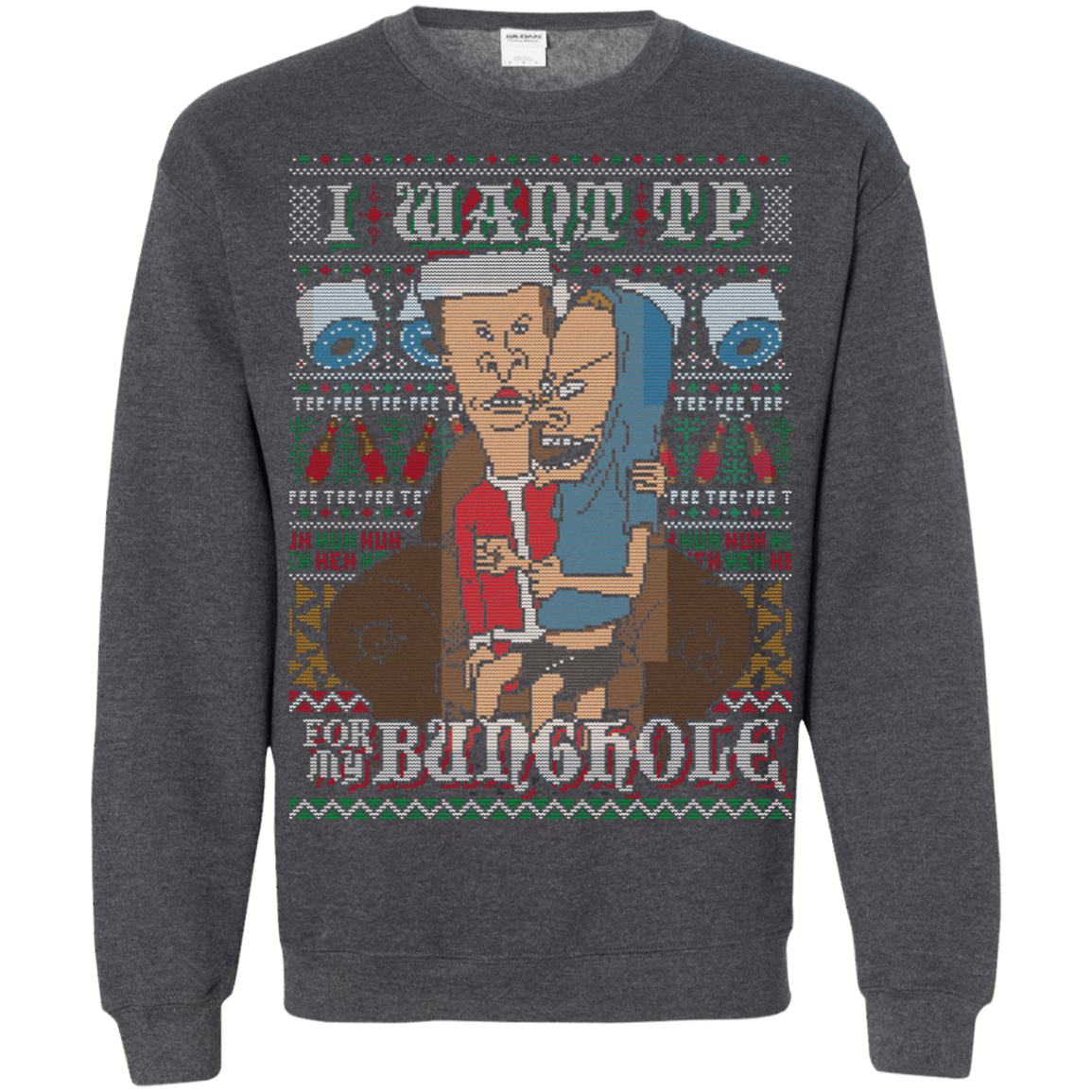 Sweatshirts Dark Heather / S TP FOR XMAS Crewneck Sweatshirt