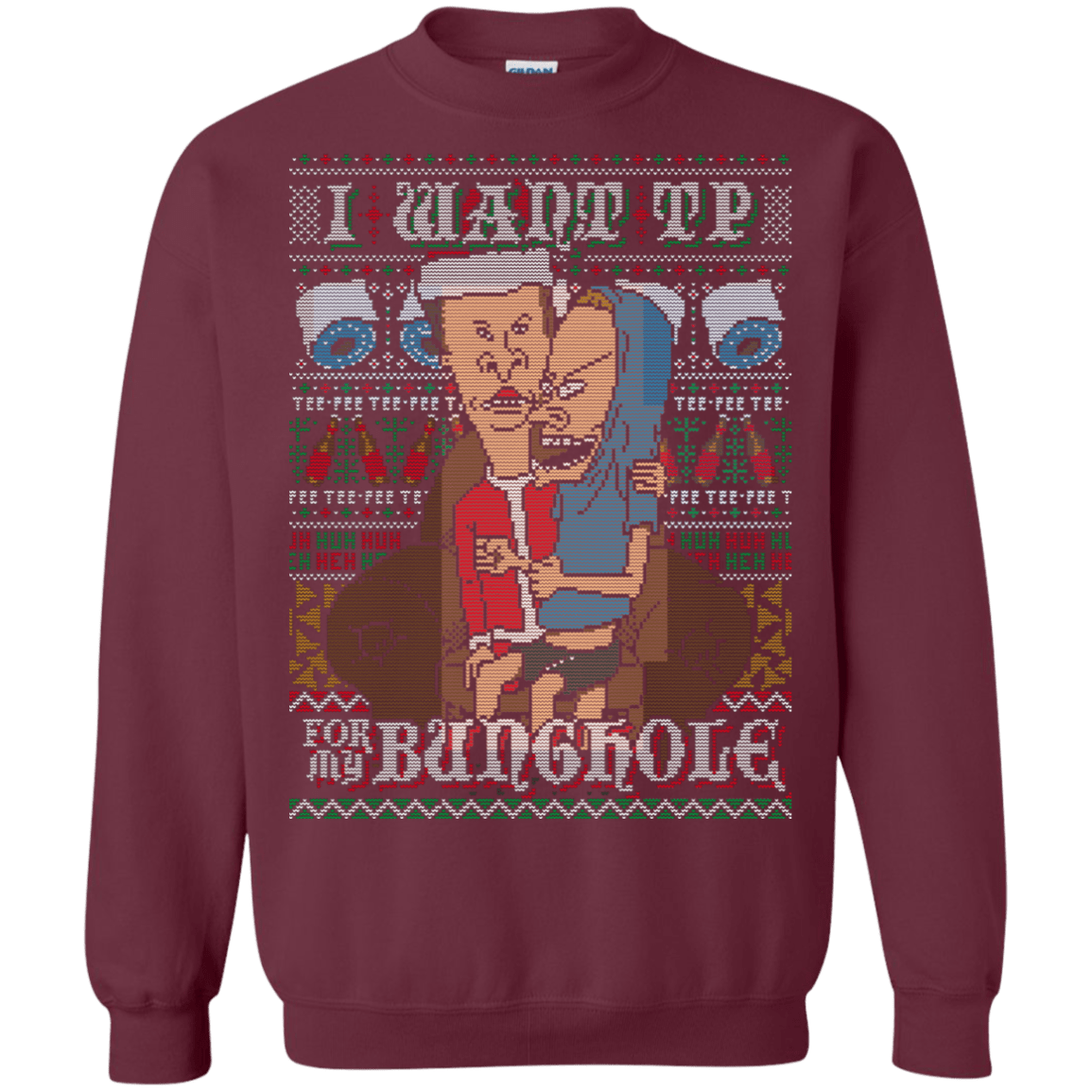 Sweatshirts Maroon / S TP FOR XMAS Crewneck Sweatshirt