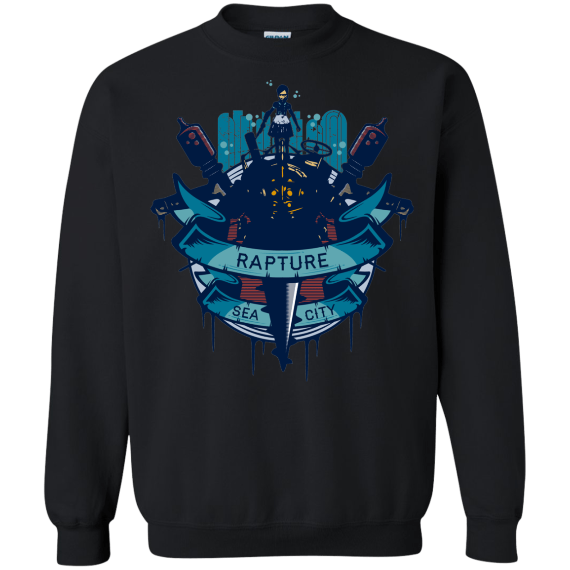 Sweatshirts Black / S Under The Sea Crewneck Sweatshirt