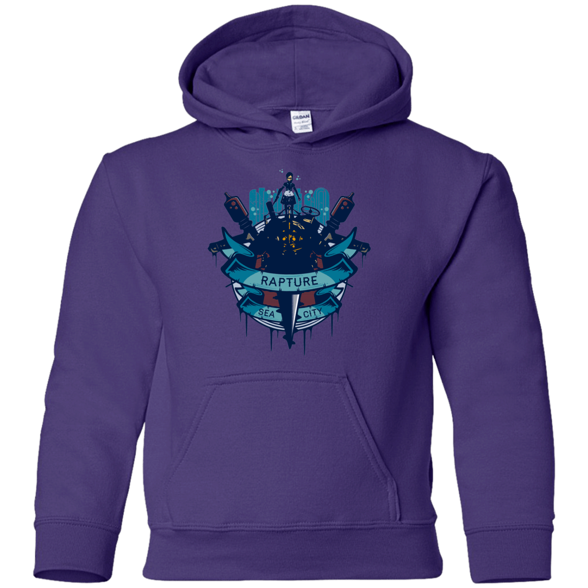 Sweatshirts Purple / YS Under The Sea Youth Hoodie