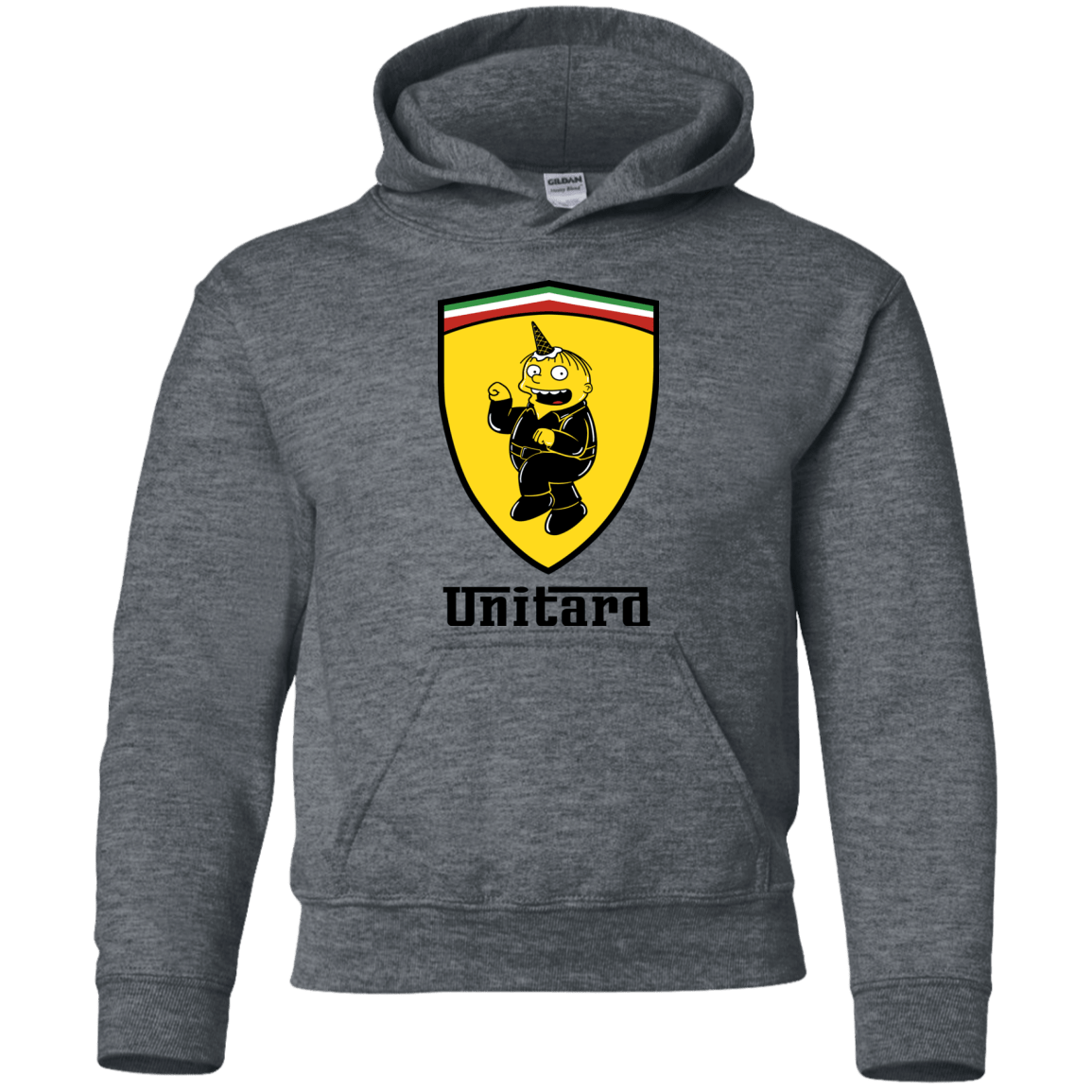 Sweatshirts Dark Heather / YS Unitardi Youth Hoodie