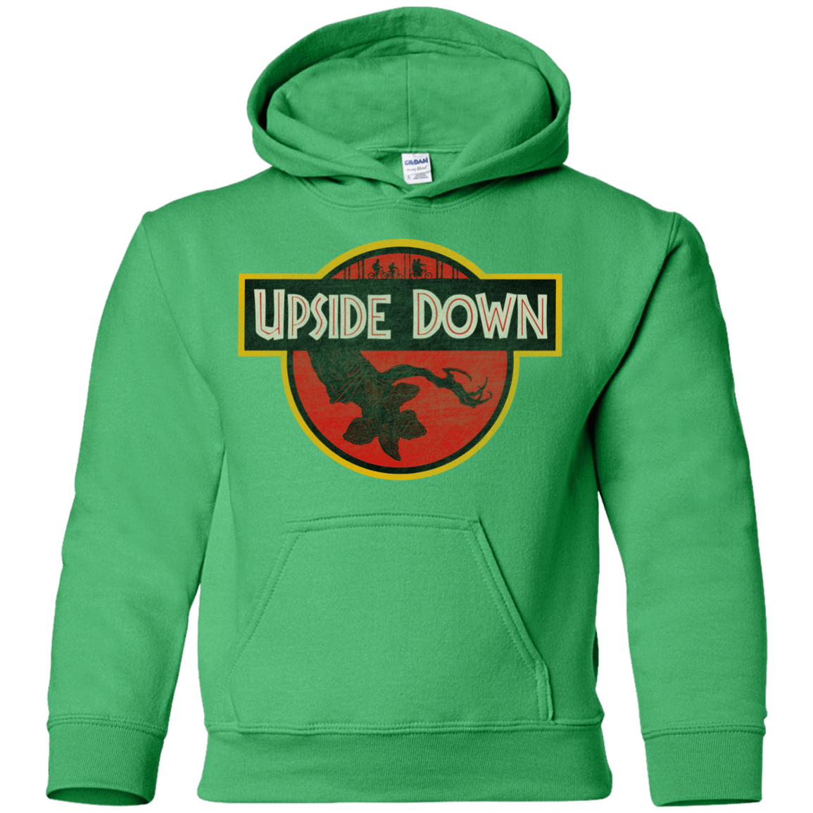 Sweatshirts Irish Green / YS Upside Down Youth Hoodie