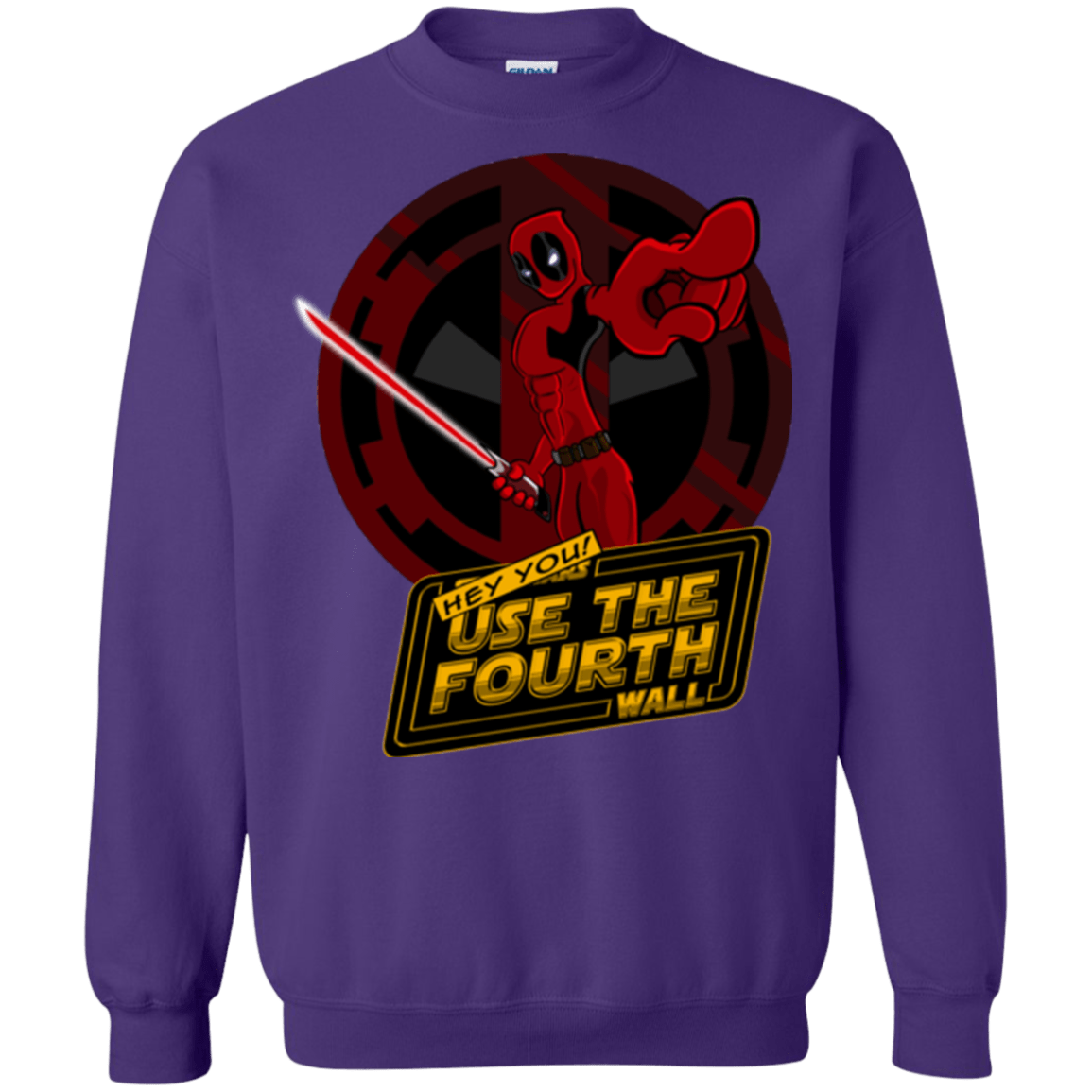Sweatshirts Purple / Small Use The Fourth Wall Crewneck Sweatshirt