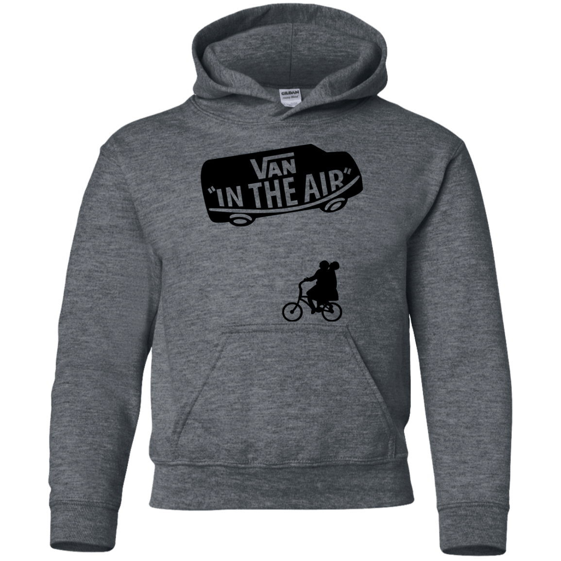 Sweatshirts Dark Heather / YS Van in the Air Youth Hoodie