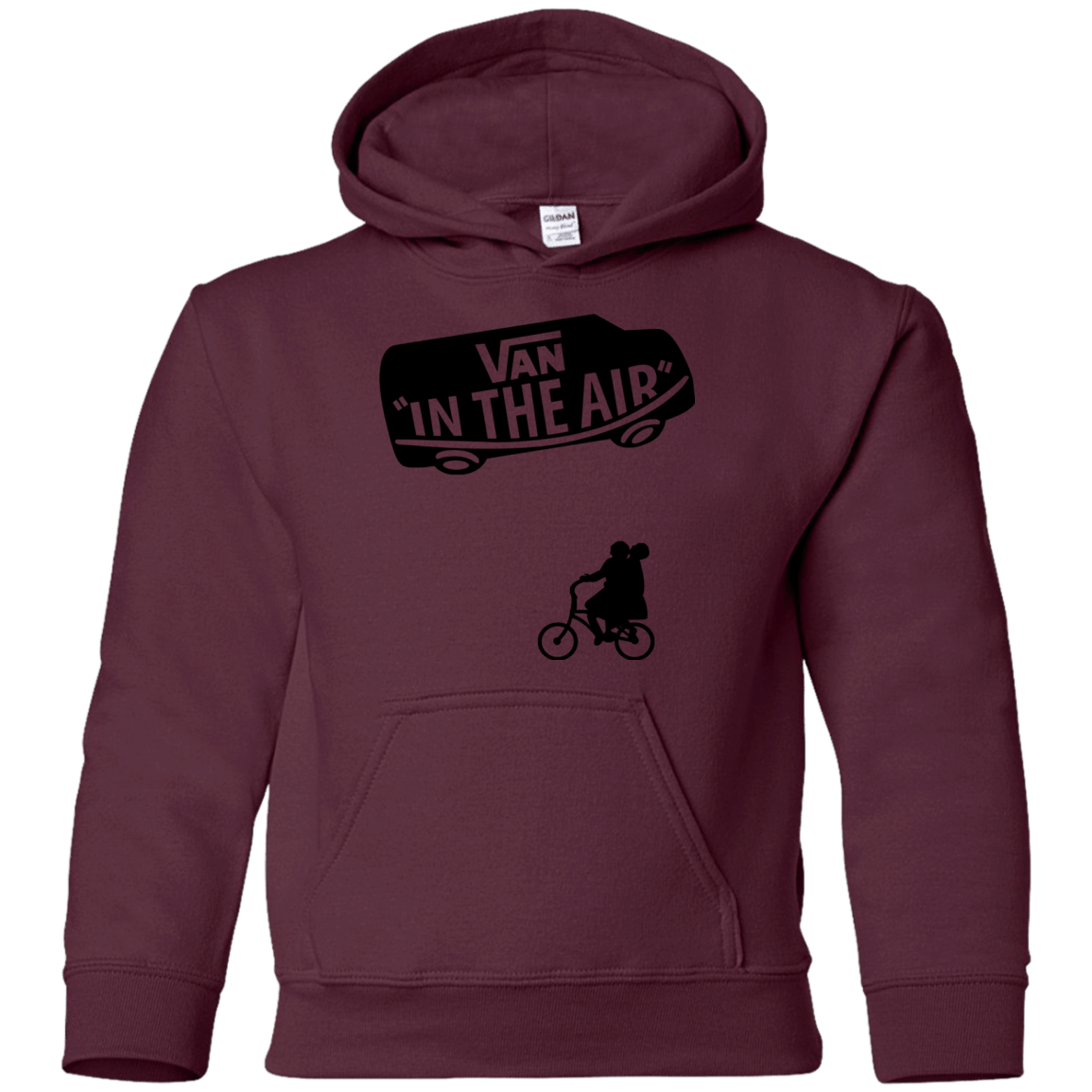 Sweatshirts Maroon / YS Van in the Air Youth Hoodie
