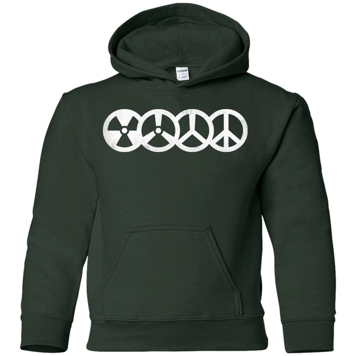 Sweatshirts Forest Green / YS War and Peace Youth Hoodie